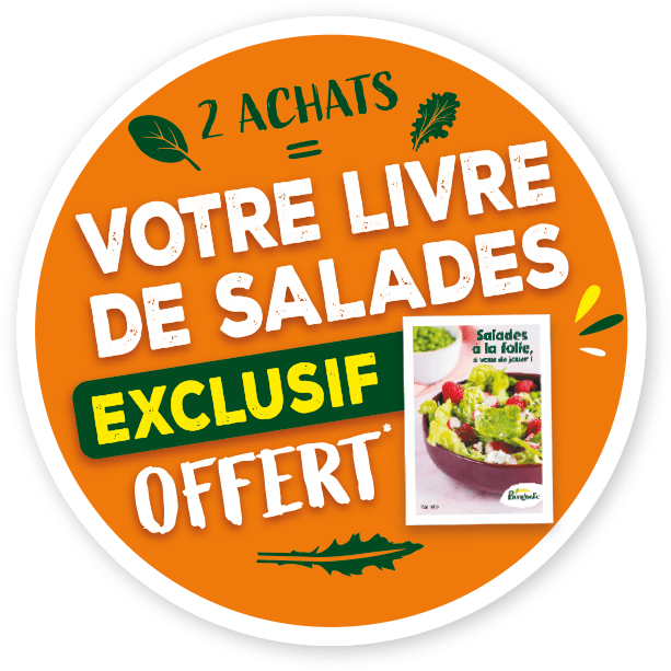 2 achats = votre livre de salades exclusif offert